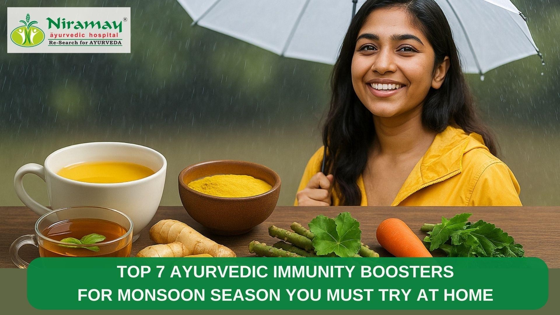 You are currently viewing Top 7 Ayurvedic Immunity Boosters For Monsoon Season You Must Try at Home