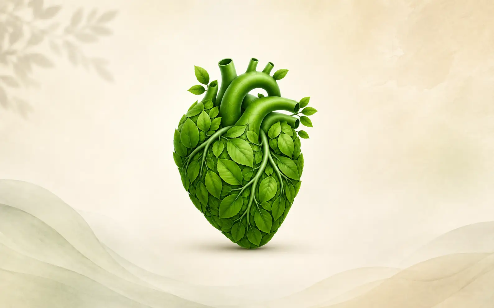 Stethoscope beside an anatomical heart model